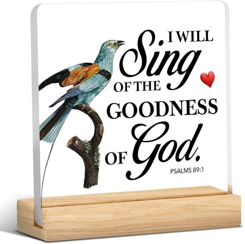 Christian Gifts God Grant Me the Serenity Clear Desk Decorative Sign Bible Quotes Faith Prayer Acrylic Plaque With Wooden Stand 4x4 Inch Sign Home Desk Decor in Saudi Arabia