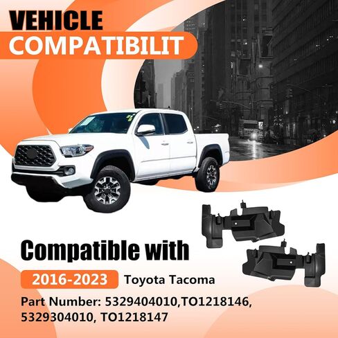 JX RACING Radiator Support Core Set Compatible with Toyota Tacoma 2016-2023 ABS Side Air Deflector Left & Right Side for 5329404010 TO1218146 5329304010 TO1218147 in Kuwait