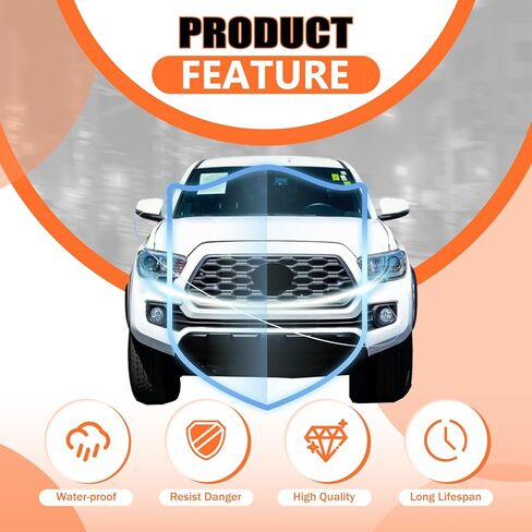 JX RACING Radiator Support Core Set Compatible with Toyota Tacoma 2016-2023 ABS Side Air Deflector Left & Right Side for 5329404010 TO1218146 5329304010 TO1218147 in Kuwait