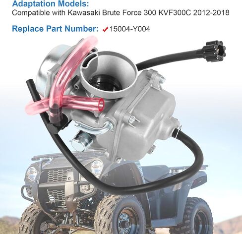 Carburetor Replacement For Kawasaki Brute Force 300 KVF300C 2012-2018, Replace 15004-Y004 in Saudi Arabia