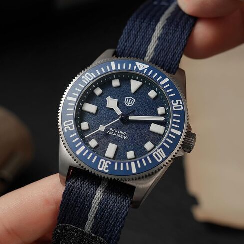 watchdives 38mm EXD Titanium Diver Watch Japan VH31 Sweep Second Quartz Watches Sapphire Crystal ساعة اليد التناظرية المضيئة المقاومة للماء للرجال in Kuwait