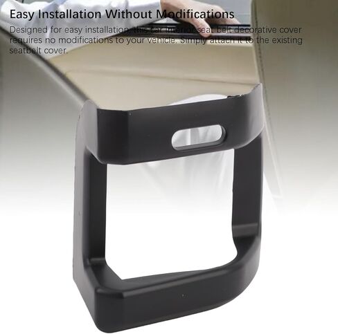 POCREATION غطاء حزام مقعد السيارة، إطار حزام أمان داخلي ABS أسود، الجانب الأيسر، موديل 3CN-885-249-C-82V in Saudi Arabia
