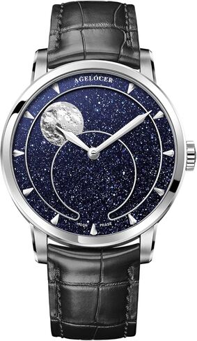 AGELOCER Luxury Automatic Mechanical Watches, Original Men Watch with 3D Moon Phase Watch in Kuwait