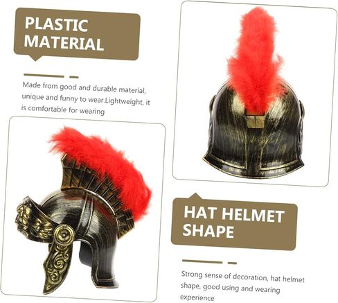 NOLITOY 3pcs Ancient Roman Hat Adults Roman Helmet Viking Helmet Men Costume Men Costume Soldier Adults Golden in Saudi Arabia