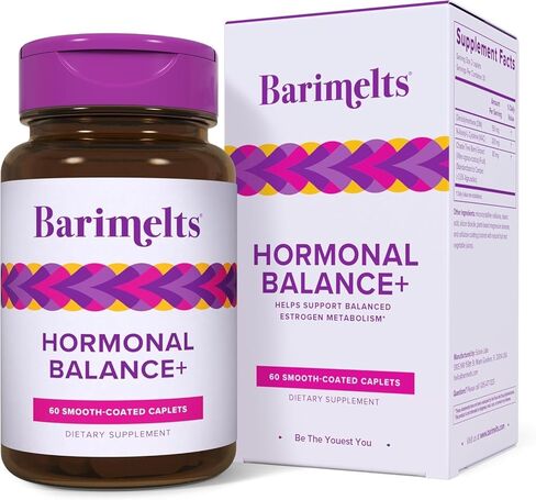 BariMelts Hormonal Balance+ with DIM, NAC & Chasteberry - 1 Month Supply (60 Caplets) - Post-Op Bariatric Supplement Supports Estrogen Metabolism and Hormonal Balance for Women in Kuwait