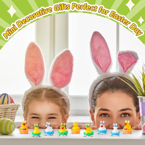 48 Pcs Easter Mini Resin Ducks Mini Duck Figurines Miniature Easter Figurines for DIY Cake Decoration Ornaments Crafts Moss Landscape in Saudi Arabia