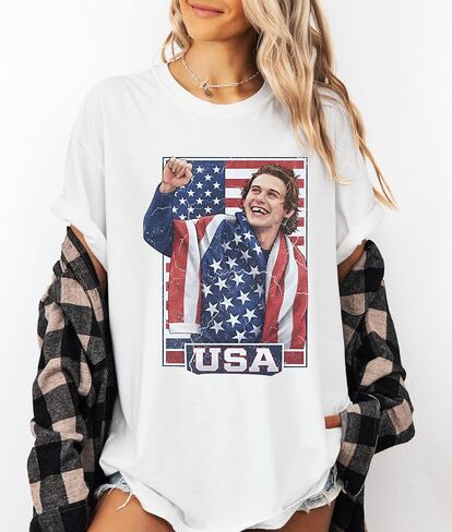 Jack Hughes Shirt, Jack Hughes USA Ice Hockey Gold Medal T-Shirt, Patriotic Hockey Fan Tee, American Hockey Pride Gift Tshirt in Saudi Arabia