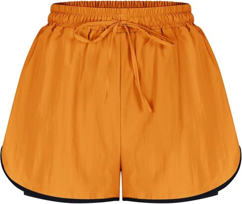2 in 1 Running Shorts for Women Gym Yoga Workout Athletic Sports High Waisted Shorts with Liner Pockets in Saudi Arabia