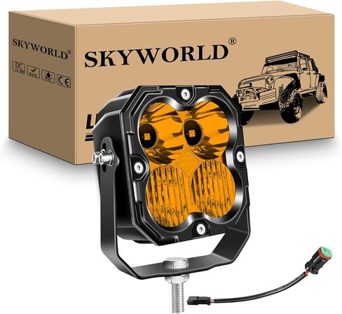 SKYWORLD Linkable Led Light Bar, 52 inch 240W 20000 LM, Work Off road Driving Fog Light for 4x4 Car Truck UTE ATV Boat Tractor, 6000K White Waterproof Headlight, Spot Flood Combo Beam in Saudi Arabia