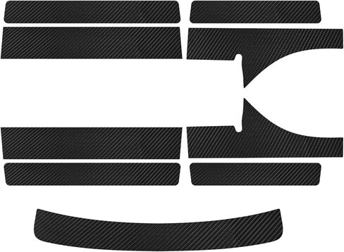 Bilisin 9PCS Car Door Sill Protector Compatible with Honda Accord 8th Gen 2008-2012,Carbon Fiber Leather Auto Trunk Door Sill Entry Guard Scratch Protector Accessories in Saudi Arabia