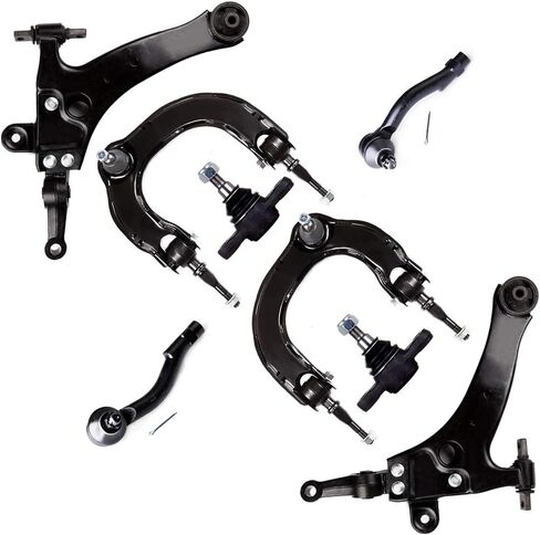 SCITOO 8pcs Front Suspension Kit Upper Lower Control Arm Ball Joint Outer Tie Rod Ends Fit 2002-2005 For Hyundai Sonata XG350 2001 XG300 2001-2006 for Kia Optima Magentis Amanti in Saudi Arabia