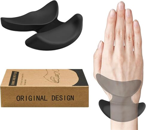 مسند معصم مريح للفأرة، دعم معصم الفأرة باليد اليمنى، انزلاق سلس، تصميم منحني مريح للألعاب والمكتب والكمبيوتر والكمبيوتر المحمول - أسود in Kuwait