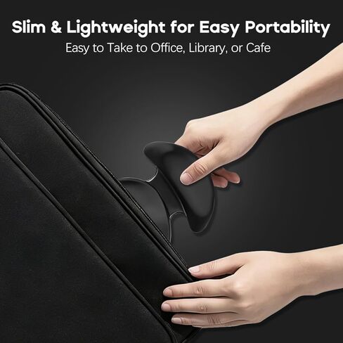 مسند معصم مريح للفأرة، دعم معصم الفأرة باليد اليمنى، انزلاق سلس، تصميم منحني مريح للألعاب والمكتب والكمبيوتر والكمبيوتر المحمول - أسود in Kuwait