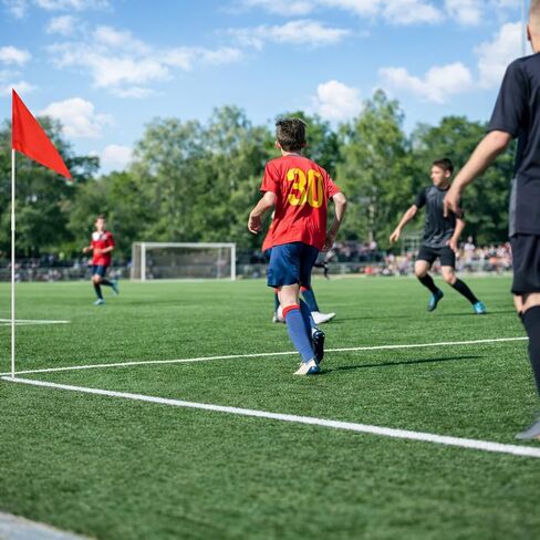 Soccer Corner Flags, Set of 5 67-Inch Fiberglass Corner Flags for Soccer Field in Kuwait