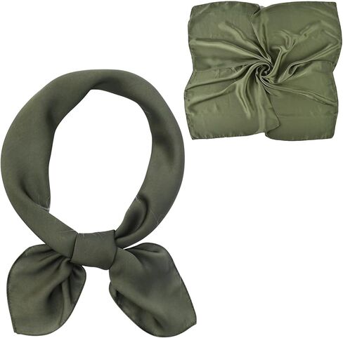 70x70 سنتيمتر بلون وشاح-الحرير الساتان وشاح الرأس للنساء الرجال عصابات خمر الساتان الشعر وشاح الحرير التفاف in Kuwait