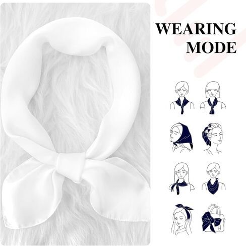 70x70cm Solid Color Scarf-Satin Silk Head Scarf for Women Men Vintage Bandanas Satin Hair Scarf Silk Wrap in Saudi Arabia