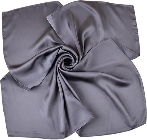 70x70cm Solid Color Scarf-Satin Silk Head Scarf for Women Men Vintage Bandanas Satin Hair Scarf Silk Wrap in Saudi Arabia