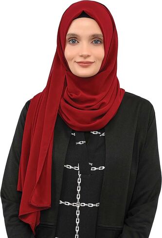 Aisha's Design Instant Chiffon Shawl for Women Modesty Turban Hijab Head Wrap Ready to Wear Women Headscarf in Saudi Arabia