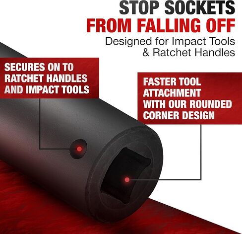 محرك TIGHTSPOT مقاس 3/8 بوصة - مقبس عميق مقاس 15/16 بوصة مع تصميم مضاد للتقريب 6 نقاط، فولاذ CRMO معالج بالحرارة in Kuwait