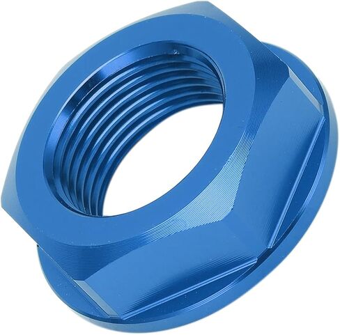 Rear Wheel Axle Nut, Fydun M22x1.5 Aluminum Wheel Axle Lock Nut Motorcycle Parts Replacement for for for (Blue) in Kuwait