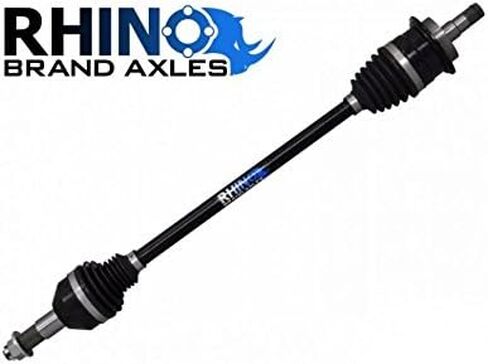 SuperATV Heavy Duty Rhino Front Axle Compatible with Polaris Ranger Midsize 500/570/ EV/ETX, Maximized Shaft Size for Ultimate Strength, Constructed with Chromoly Steel, See Fitment in Saudi Arabia