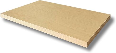 Maple Color Melamine Cabinet Replacement Shelves - 3/4'' Thick - Cabinet Shelf Custom Size Shelf - Melamine Shelves Cut to Order 34 in Saudi Arabia