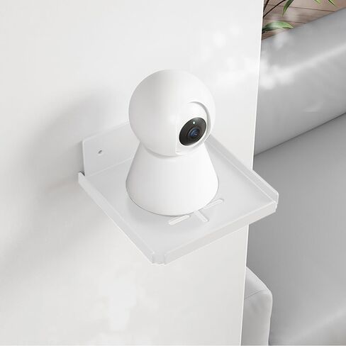 Floating Shelves, Metal Wall Shelf for Wall Storage, for Smart Home, Speakers, Internet Router, Security Camera - for Bedroom, Bathroom, and Living Room in Saudi Arabia