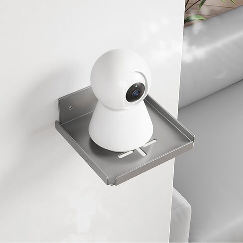 Floating Shelves, Metal Wall Shelf for Wall Storage, for Smart Home, Speakers, Internet Router, Security Camera - for Bedroom, Bathroom, and Living Room in Saudi Arabia