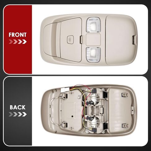 Overhead Console Assembly Compatible with R-A-M 1500 2500 1998-2001 with Dome Light & Sunglasses Storage 55350657 in Saudi Arabia