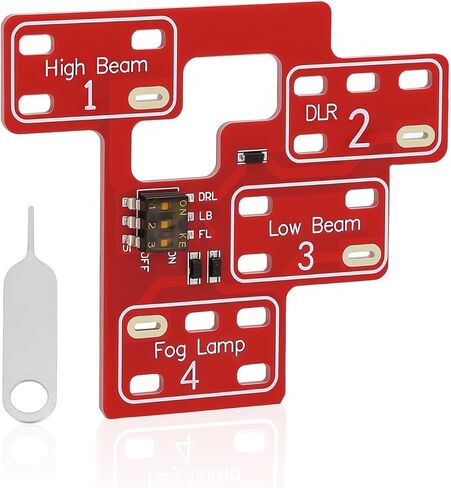 （Red）Lights Module 6 High Mod ＆ 8 high Mod, Compatible with 2003-2007 Chevy Silverado GMC Sierra 1500/2500/3500 Classic, Customizable lights mod for GM Low Beams High Beams & DRL in Saudi Arabia