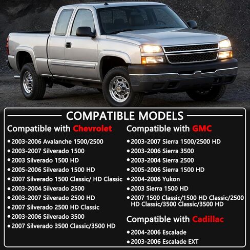 （Red）Lights Module 6 High Mod ＆ 8 high Mod, Compatible with 2003-2007 Chevy Silverado GMC Sierra 1500/2500/3500 Classic, Customizable lights mod for GM Low Beams High Beams & DRL in Saudi Arabia