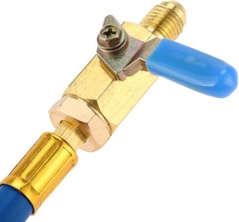 Mtsooning R134A R410A R22 R12 AC Charging Hoses and Ball Valve Set,100 PCS Gaskets with 9.8" HVAC Ball Valve Hoses 1/4" SAE Thread, for Air Conditioning Manifold Gauge 1/4" Thread Hose Set in Saudi Arabia