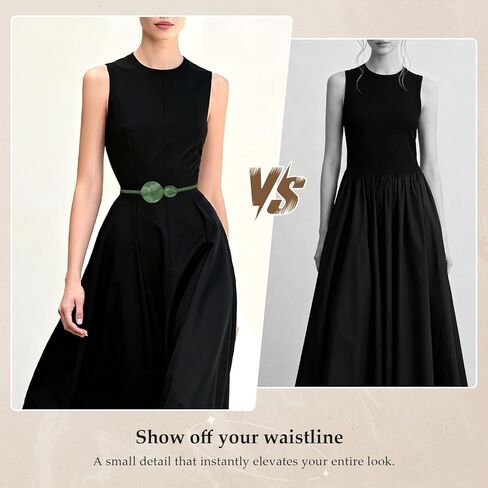 JASGOOD Women Skinny Stretch Metal Belt for Dress Thin Waist Belt for Women in Saudi Arabia