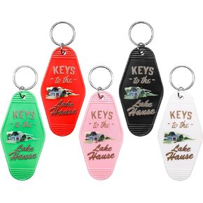 5 عبوات مفاتيح لسلسلة مفاتيح منزل البحيرة، ملحقات سلسلة مفاتيح مضحكة لبيت البحيرة، سلاسل مفاتيح عتيقة لمنزل البحيرة، والموتيل، ومحبي التخييم والمركبات الترفيهية، وهدايا منزلية جديدة in Kuwait