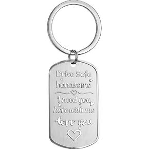 BEXOA Valentines Day Gifts for Him - Drive Safe Keychain for Boyfriend Men Husband Anniversary Birthday Gifts in Kuwait