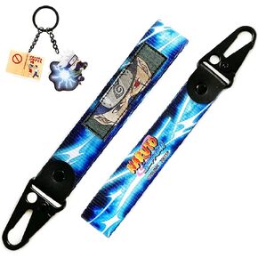 Naruto Shippuden - Kakashi Hatake Keystrap and Keychain Bundle - Otaku Gift Set for Anime Fans in Kuwait