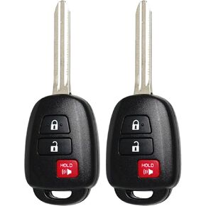 Key Fob Keyless Entry Fits for Toyota Tacoma RAV4 4Runner Prius C 2013 2014 2015 2016 2017 2018 2019-2023 Remote Control Head Key Replacement HYQ12BDM HYQ12BEL 89070-42820 H Chip (Set of 2) in Kuwait