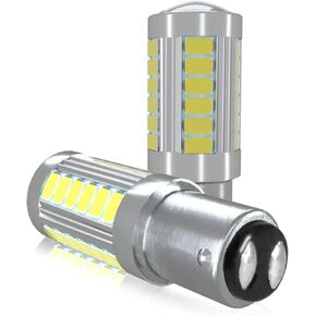 2 قطعة 5730 33 رقائق LED عكس مصابيح كهربائية للسيارة 1156 BA15S P21W 1157 BAY15D P21/5 واط الأبيض توقف/أضواء وقوف السيارات (1156 ba15s) in Kuwait