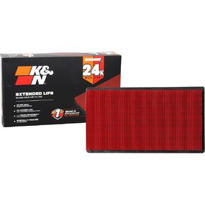 K&N Engine Air Filter: Long Life 18,000 Mile Replacement Air Filter: Compatible with 2007-2025 Ford/Lincoln/Mazda/Mercury: Vehicle Models (See Description for Select Models), KNA-2395 in Kuwait
