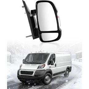 مرآة الجانب الأيمن للركاب لسيارة Dodge Ram ProMaster 1500 2500 3500 2014-2023، مرآة قابلة للطي يدويًا مع ضوء إشارة الانعطاف LED، استبدال يناسب CH1321417 in Kuwait