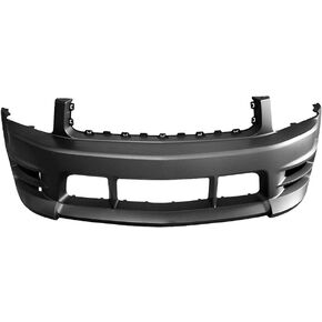 FREEMOTOR802 Front Bumper Cover Replacement For 2005-2009 Ford Mustang V6 Models, Racer Style Unpainted Black PP Front Bumper Conversion Exterior Body Kit Parts in Kuwait