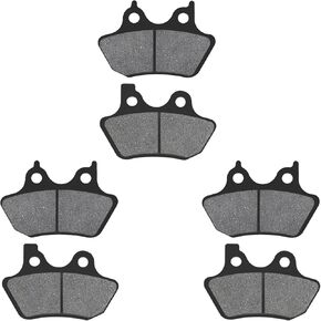 3 pairs Front & Rear Brake Pads for Harley FLHTCU-I Electra Glide Ultra Classic/Standard,FLHRCi Road King Classic,Touring FLHT, Dyna Low Rider,FXDLi,Road Glide,Sportster Sport XL1200 S 2000-2007 in Kuwait