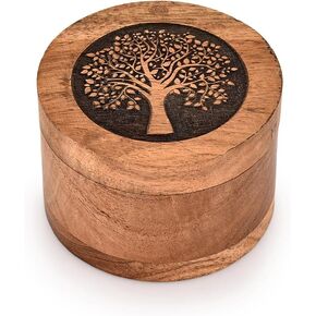 Decorative Urn Acacia Wood Urns for Ashes Pet Urn Wood Keepsake Box Urns for Cat Dogs (3.5" x 3.5" x 2.5") in Kuwait