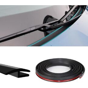 Windshield Cowl Rubber Seal Strip, 1.7M/5.6Ft Car Front and Rear Weatherstrip Sunroof Sealing Strips, Universal Vehicles Cuttable Self Adhesive Sealing Strip for Most Cars Trucks SUVs in Kuwait