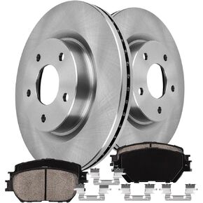 Front Brake Kit Compatible with 2002 2003 2004 2005 2006 Toyota Camry Brake Pads and Rotors Kit, Ceramic Brakes Front 10.83" Rotor in Kuwait