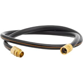 Giraffe Tools Garden Hose 5/8" Custom Length, No Kink, Flexible, Leakproof Water Hose, 600 Burst PSI, 15ft Double Female Fittings,Black Orange in Kuwait