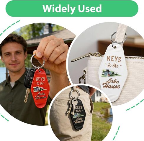 5 عبوات مفاتيح لسلسلة مفاتيح منزل البحيرة، ملحقات سلسلة مفاتيح مضحكة لبيت البحيرة، سلاسل مفاتيح عتيقة لمنزل البحيرة، والموتيل، ومحبي التخييم والمركبات الترفيهية، وهدايا منزلية جديدة in Kuwait