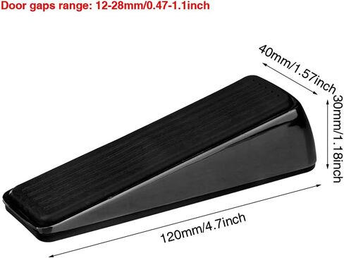 Rubber Door Stops, Heavy Duty Door Stop Wedge with Storage Holder, Anti-Scratch/Rust Wedge Stopper for Bottom of Doors, Floor-Protectivefor Home Office School (Gold) in Saudi Arabia