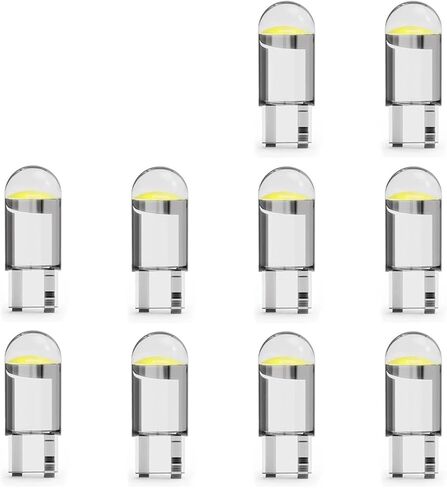 10 قطع سيارة LED ضوء T10 W5W COB SMD لشاحنة الداخلية قبة مصابيح القراءة التخليص لمبات وقوف السيارات إشارة الإضاءة 24V الملحقات (10X الجليد الأزرق) in Kuwait