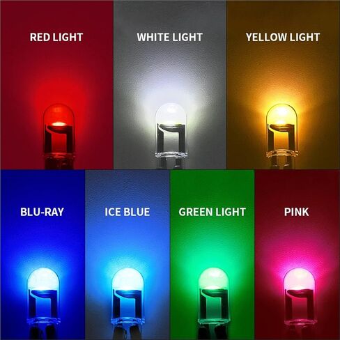 10pcs Car LED Light T10 W5W COB SMD For Truck Interior Dome Reading Lamps Clearance Bulbs Parking Signal Lighting 24V Accessories(10X Ice blue) in Saudi Arabia